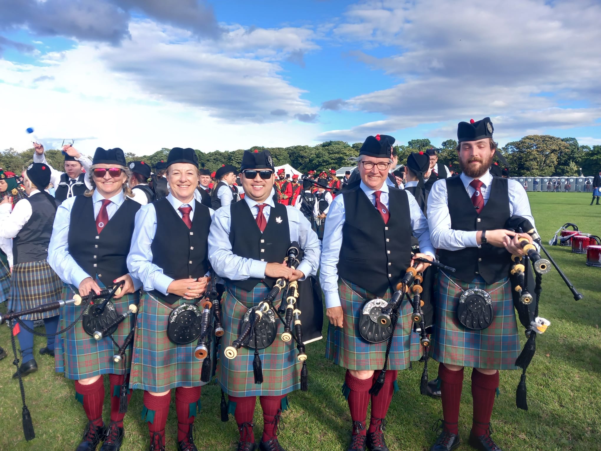 Stockbridge Pipe Band - World Pipe Band Championships - Glasgow Green - Aug 2024